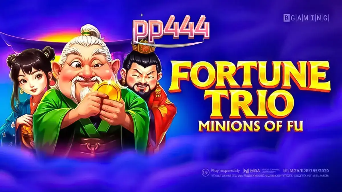 Tampilan visual slot Fortune Trio: Minions of Fu dengan simbol bertema Asia